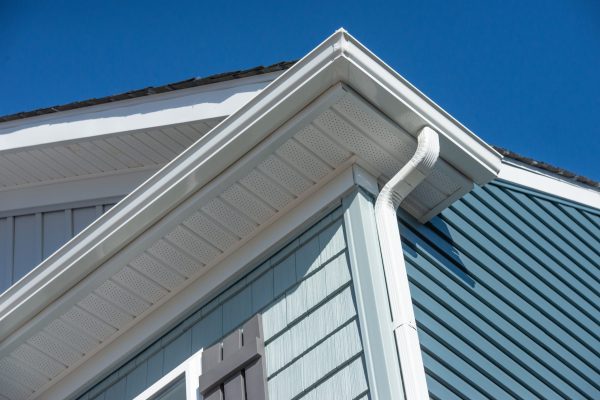 Colonial white gutter guard system, fascia, drip edge, soffit pr